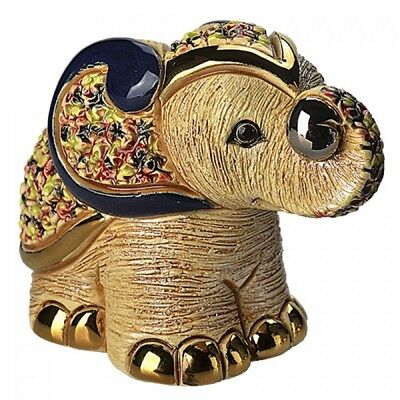 De Rosa Confetti Design Cream Elephant Figurine