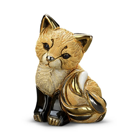 De Rosa Red Fox Cub Baby Figurine