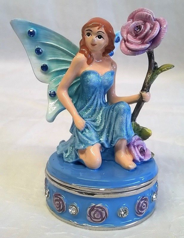 Treasured Trinkets Blue Fairy Trinket Box