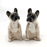 Quail Ceramics: Salt & Pepper Pots: Fawn French Bulldogs