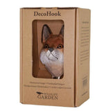 Wildlife Garden Hand Carved Fox Hook: