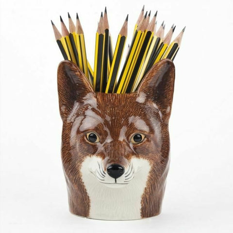 Quail Ceramics Fox Pencil Pot