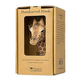 Wildlife Garden: Hook Hand Carved Giraffe