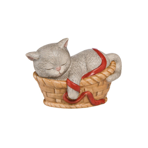 Goebel Christmas Friends Sleeping Kitty This Basket Is Mine