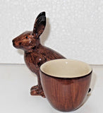 Quail Ceramics Egg Cup With Hare
