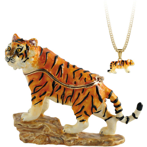Hidden Secrets Tiger Trinket Box