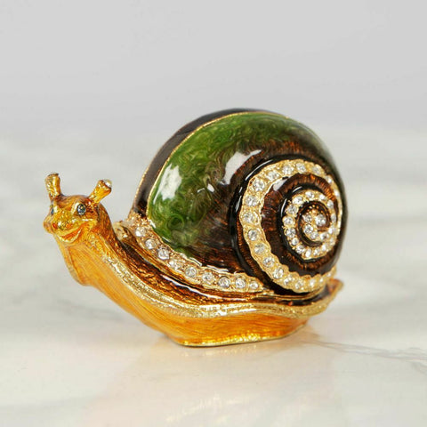 Treasured Trinkets Snail Trinket Box