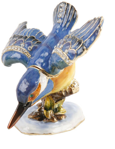 Juliana: Trinket Box: Treasured Trinkets; Kingfisher Diving