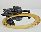 Kitty Delux by Goebel Black Leopard Kitty Mirror