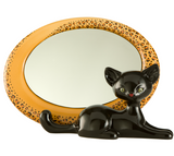 Kitty Delux by Goebel Black Leopard Kitty Mirror