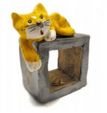 Enigma Designs Cat And Mouse With A Metalic Coloured Cube
