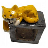 Enigma Designs Cat And Mouse With A Metalic Coloured Cube