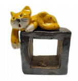 Enigma Designs Cat And Mouse With A Metalic Coloured Cube
