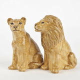 Quail Ceramics Lion Salt And Pepper Pots