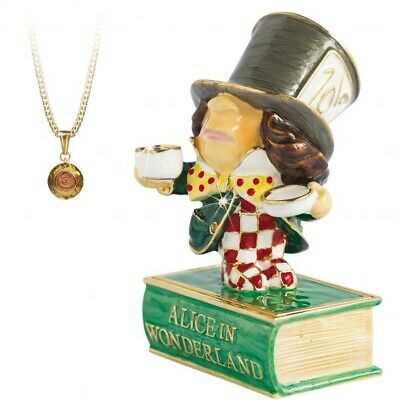 Hidden Treasures Alice In Wonderland Mad Hatter Trinket Box