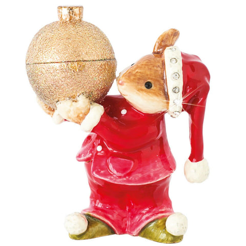 Craycombe Mouse With Bauble Trinket Box
