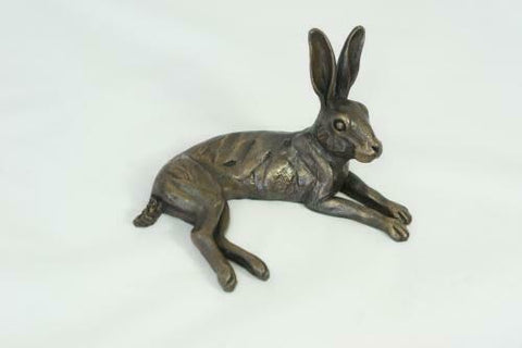 Oriele Bronze Small Hare Laying Down