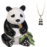 Hidden Treasures Panda Trinket Box With Necklace Pendant