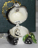 Arora Design Panda Trinket Box with necklace Pendant