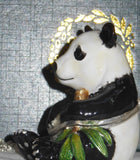 Hidden Treasures Panda Trinket Box With Necklace Pendant