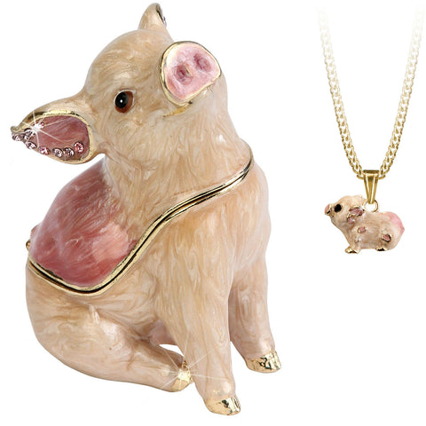 Hidden Secret Pig Trinket Box