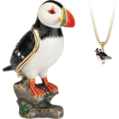 Hidden Secrets Puffin Trinket Box