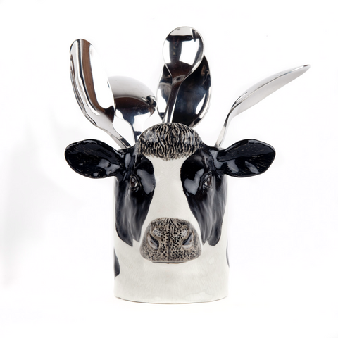 Quail Ceramics Pencil Pot Friesian Cow