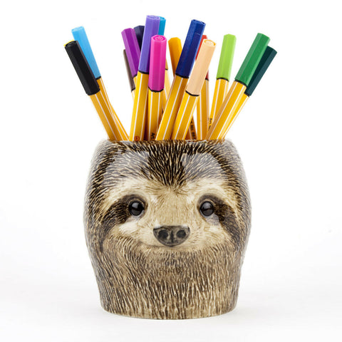 Quail Ceramics Pencil Pot Sloth