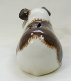 Quail Ceramics Long Hair Brown And White Guinea Pig Money Box