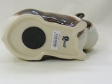 Quail Ceramics Long Hair Brown And White Guinea Pig Money Box