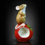 RICHARD COOPER STUDIO - BONE CHINA - MOUSE ON APPLE