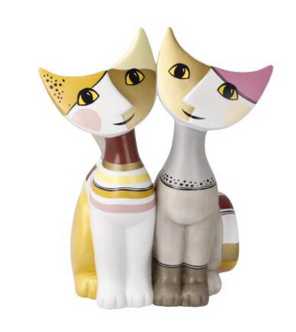 Rosina Wachtmeister Cats Figurine Elena And Pippa
