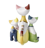 Rosina Wachtmeister Cats Figurine Famiglia Felice