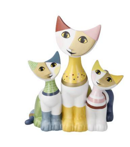 Rosina Wachtmeister Cats Figurine Famiglia Felice