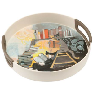 Rosina Wachtmeister Round Cat Design Tray Clara E Tazio