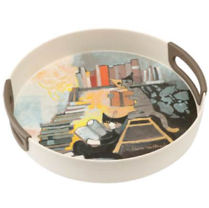 ROSINA WACHTMEISTER Round Cat Design Tray Clara e Tazio