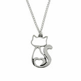 ST JUSTIN PEWTER LOVE CAT PENDANT