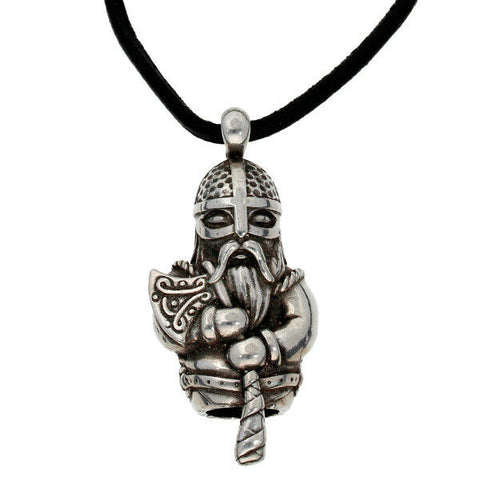 ST JUSTIN PEWTER NORSEMAN THOR PENDANT