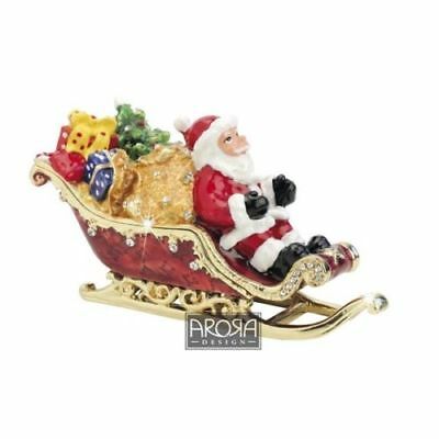 Craycombe Sleigh With Presents And Santa Trinket Box