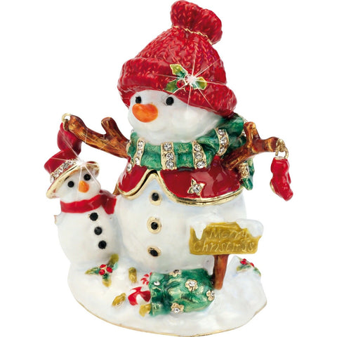 Craycombe Snowman And Baby Trinket Box