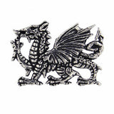 St Justin Pewter Brooch Welsh Dragon