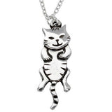 St Justin Pewter Pendant Dangling Cat