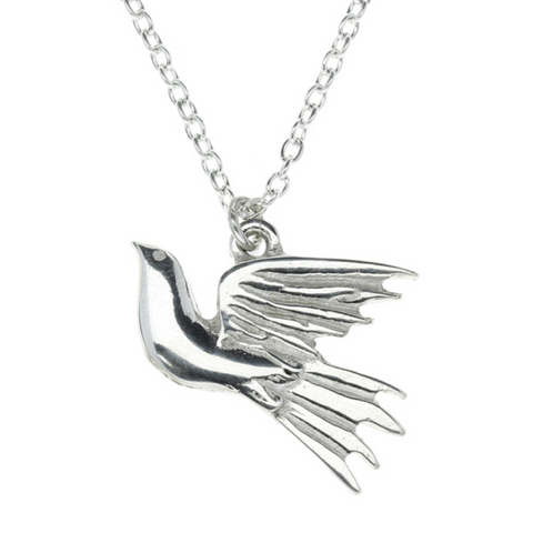 Pewter Pendant Dove By St Justin