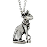 St Justin Pewter Pendant Egyptian Cat