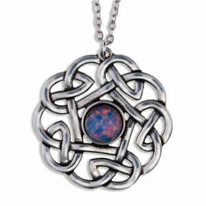 St Justin Pewter Pendant Pentagon Knot