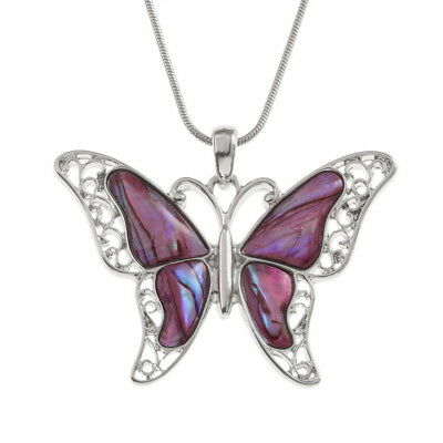 TIDE FASHION JEWELLERY - PURPLE BUTTERFLY NECKLACE