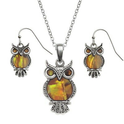 TIDE FASHION JEWELLERY - OWL - NECKLACE + EARRING SET