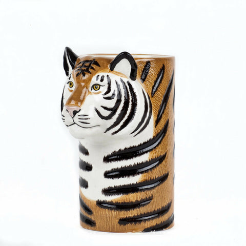 Quail Ceramics: Utensil pot: Tiger