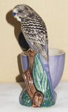 Quail Ceramics: Egg Cup With Budgerigar - Violet