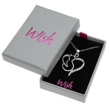WISH FASHION JEWELLERY - Cat & Heart Pendant
